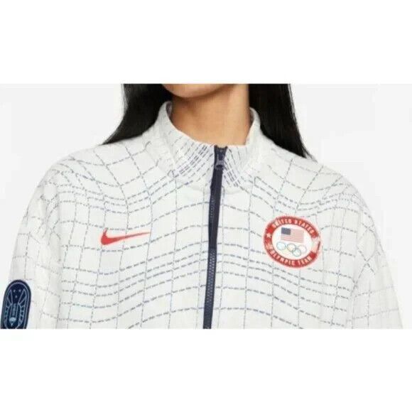Nike Tech Pack Jacket Womens XL White Therma Team USA Paraolympic Warmup NEW - Picture 10 of 12